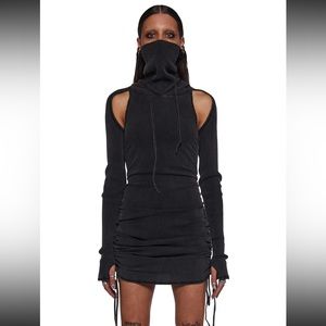 NWT Darker Wavs Replay Ruched Mini Dress - Dolls Kill